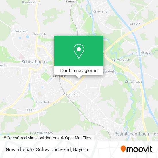 Gewerbepark Schwabach-Süd Karte