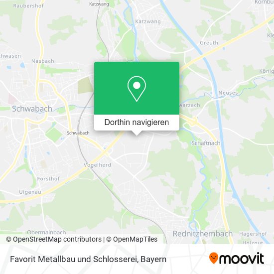 Favorit Metallbau und Schlosserei Karte