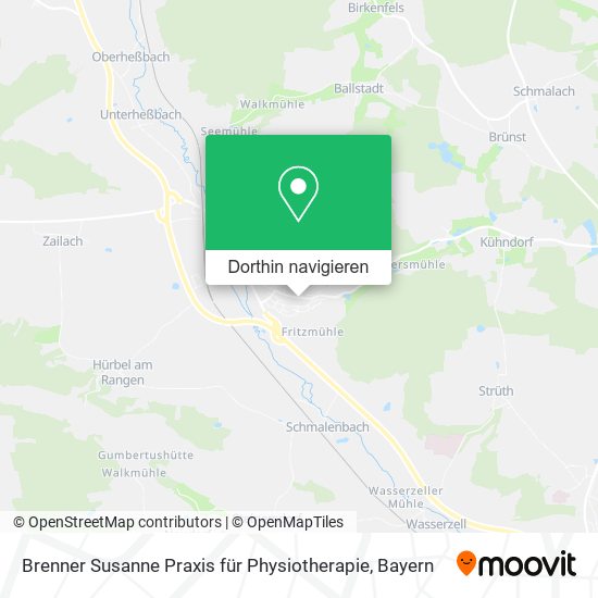 Brenner Susanne Praxis für Physiotherapie Karte