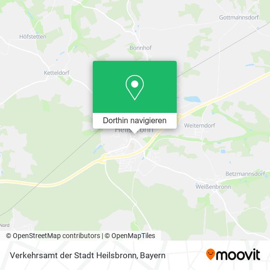 Verkehrsamt der Stadt Heilsbronn Karte
