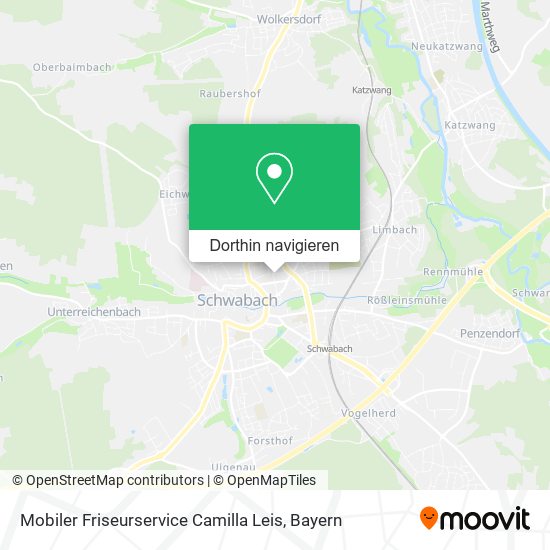 Mobiler Friseurservice Camilla Leis Karte