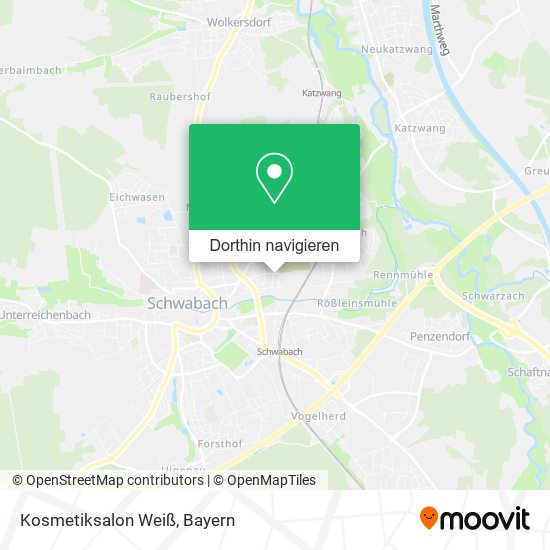 Kosmetiksalon Weiß Karte