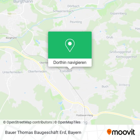 Bauer Thomas Baugeschäft Erd Karte