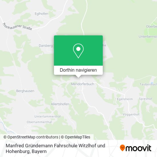 Manfred Gründemann Fahrschule Witzlhof und Hohenburg Karte