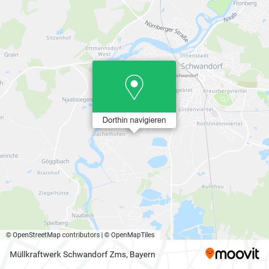 Müllkraftwerk Schwandorf Zms Karte