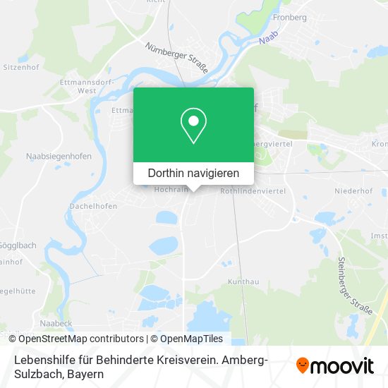 Lebenshilfe für Behinderte Kreisverein. Amberg-Sulzbach Karte