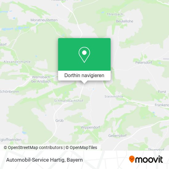 Automobil-Service Hartig Karte