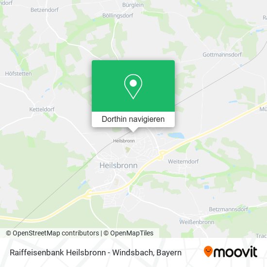 Raiffeisenbank Heilsbronn - Windsbach Karte