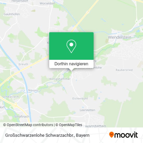 Großschwarzenlohe Schwarzachbr. Karte