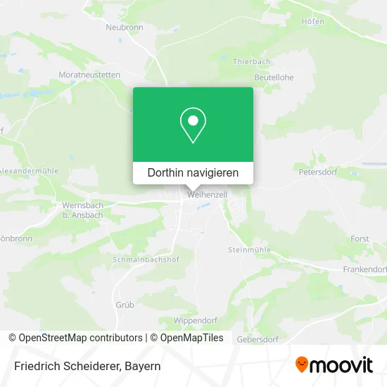 Friedrich Scheiderer Karte