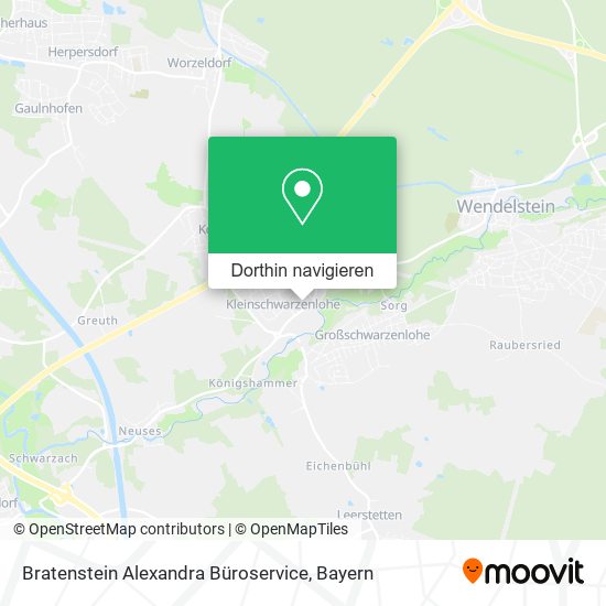 Bratenstein Alexandra Büroservice Karte