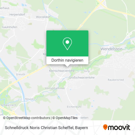 Schnelldruck Noris Christian Scheffel Karte