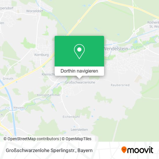 Großschwarzenlohe Sperlingstr. Karte