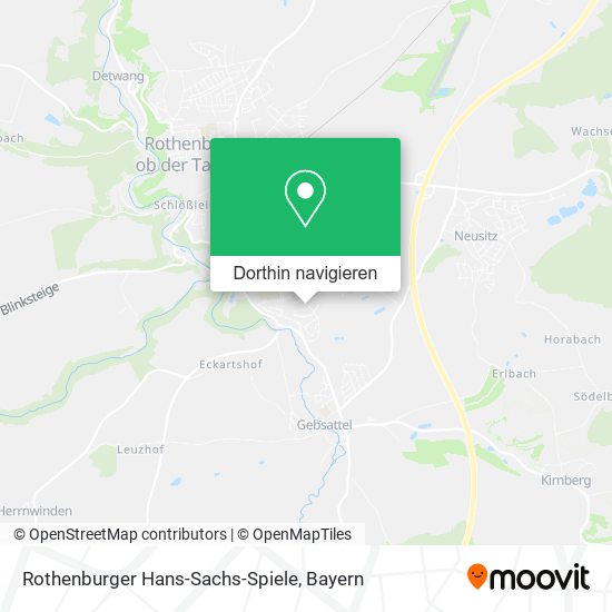 Rothenburger Hans-Sachs-Spiele Karte