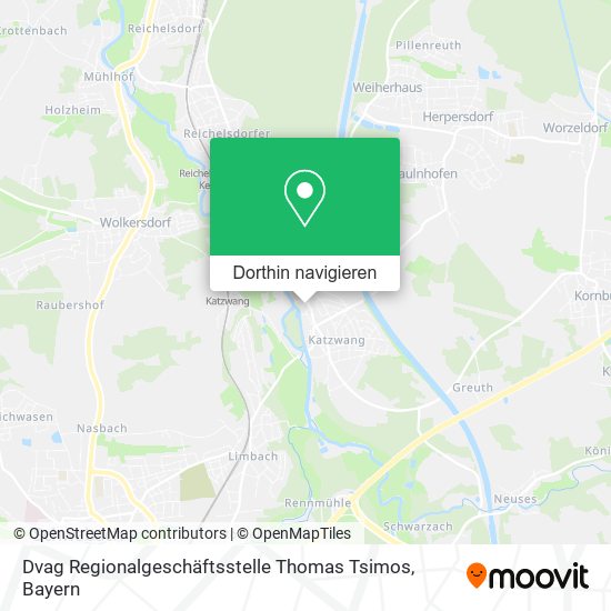 Dvag Regionalgeschäftsstelle Thomas Tsimos Karte