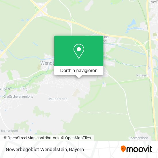 Gewerbegebiet Wendelstein Karte