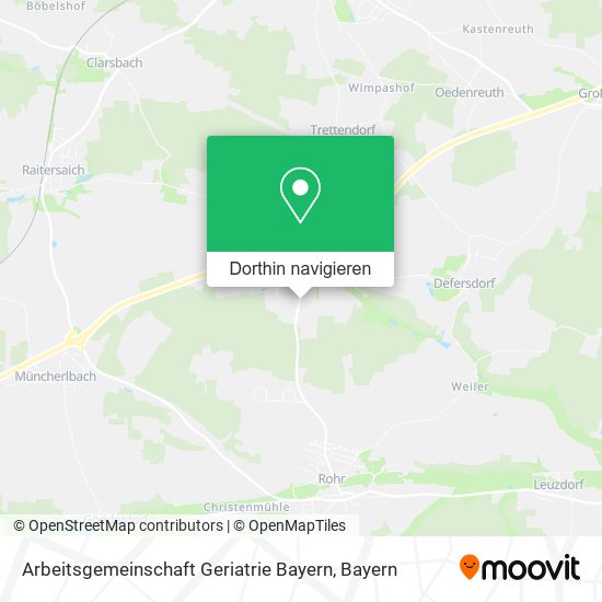 Arbeitsgemeinschaft Geriatrie Bayern Karte