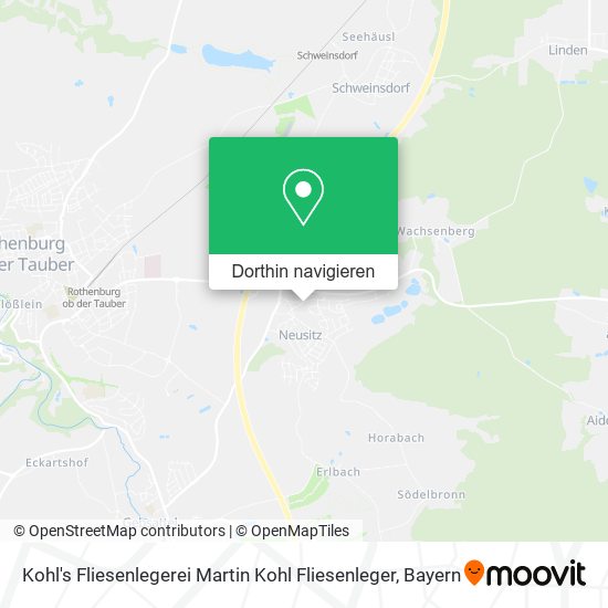 Kohl's Fliesenlegerei Martin Kohl Fliesenleger Karte