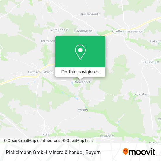 Pickelmann GmbH Mineralölhandel Karte