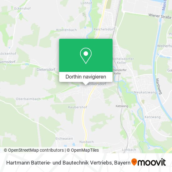 Hartmann Batterie- und Bautechnik Vertriebs Karte