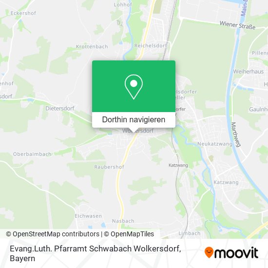 Evang.Luth. Pfarramt Schwabach Wolkersdorf Karte