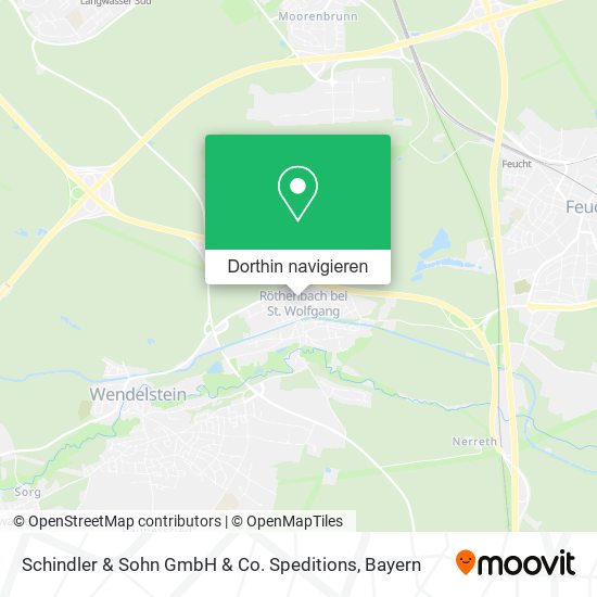 Schindler & Sohn GmbH & Co. Speditions Karte