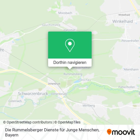 Die Rummelsberger Dienste für Junge Menschen Karte