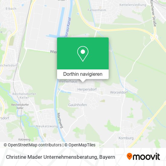 Christine Mader Unternehmensberatung Karte