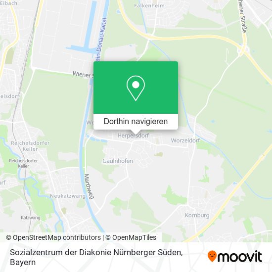 Sozialzentrum der Diakonie Nürnberger Süden Karte