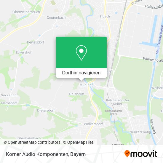 Korner Audio Komponenten Karte