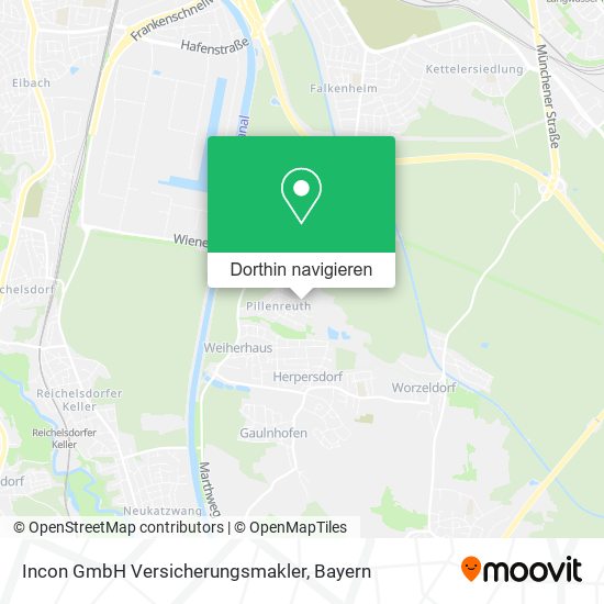 Incon GmbH Versicherungsmakler Karte