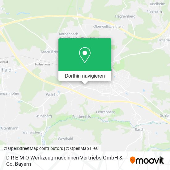 D R E M O Werkzeugmaschinen Vertriebs GmbH & Co Karte