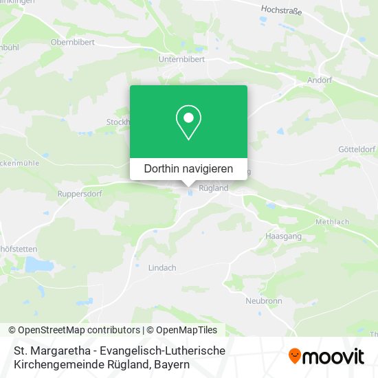 St. Margaretha - Evangelisch-Lutherische Kirchengemeinde Rügland Karte