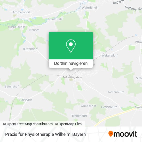 Praxis für Physiotherapie Wilhelm Karte