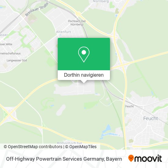 Off-Highway Powertrain Services Germany Karte