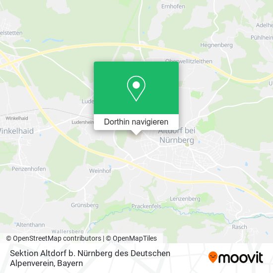 Sektion Altdorf b. Nürnberg des Deutschen Alpenverein Karte