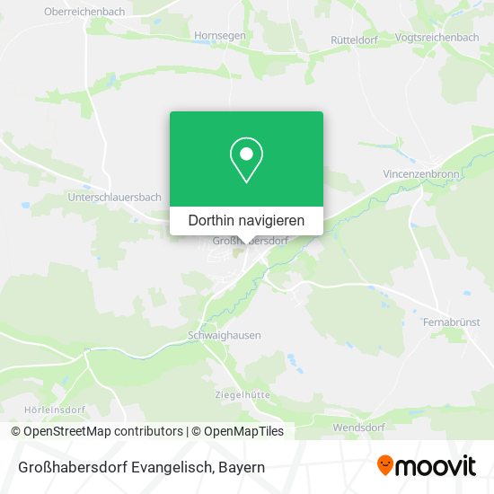 Großhabersdorf Evangelisch Karte