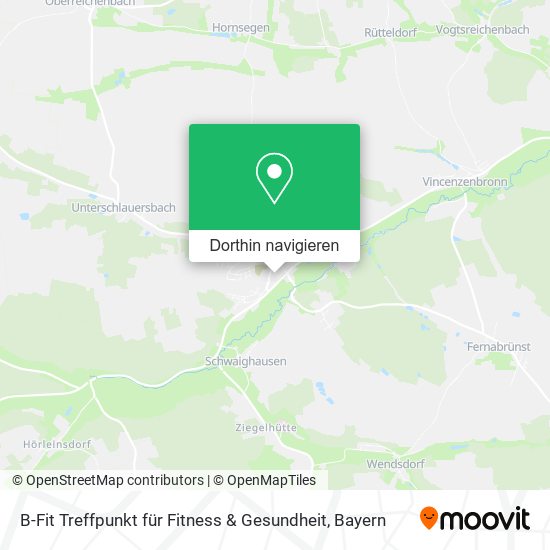 B-Fit Treffpunkt für Fitness & Gesundheit Karte