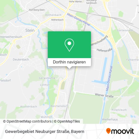 Gewerbegebiet Neuburger Straße Karte