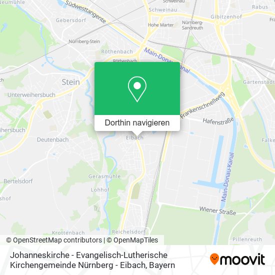 Johanneskirche - Evangelisch-Lutherische Kirchengemeinde Nürnberg - Eibach Karte