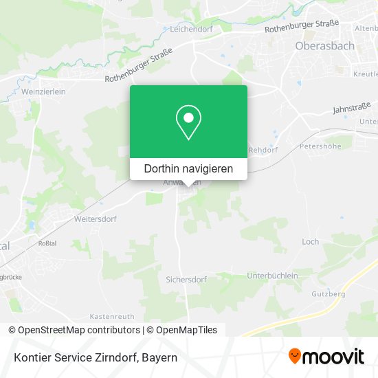 Kontier Service Zirndorf Karte