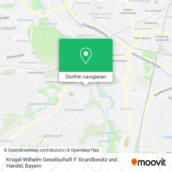 Krügel Wilhelm Gesellschaft F. Grundbesitz und Handel Karte