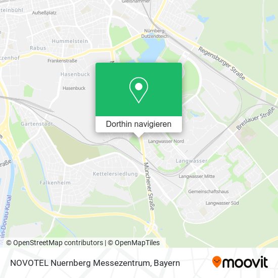 NOVOTEL Nuernberg Messezentrum Karte
