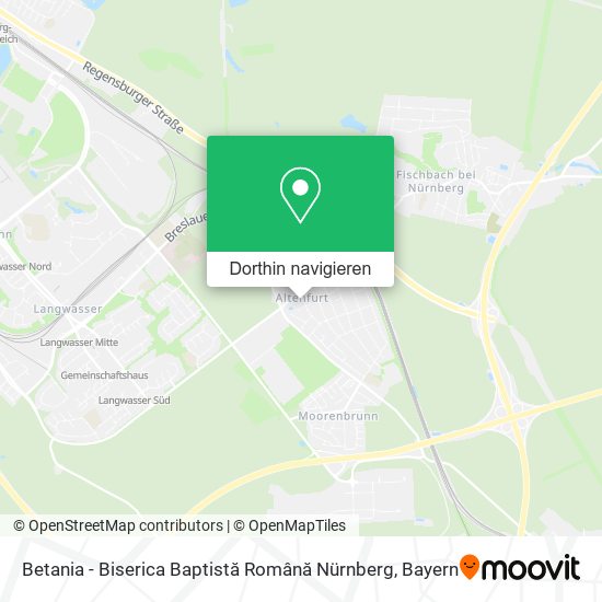 Betania - Biserica Baptistă Română Nürnberg Karte