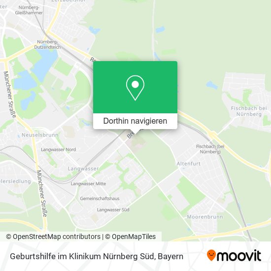 Geburtshilfe im Klinikum Nürnberg Süd Karte