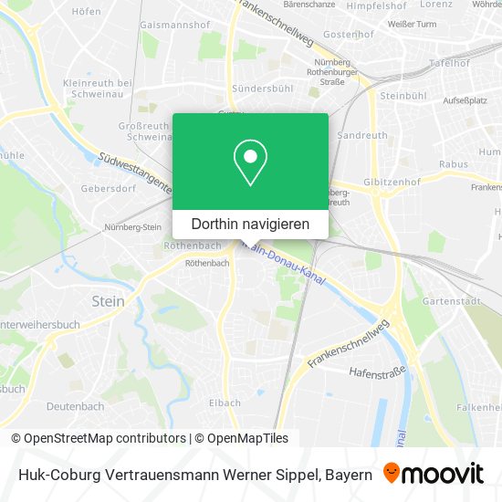 Huk-Coburg Vertrauensmann Werner Sippel Karte