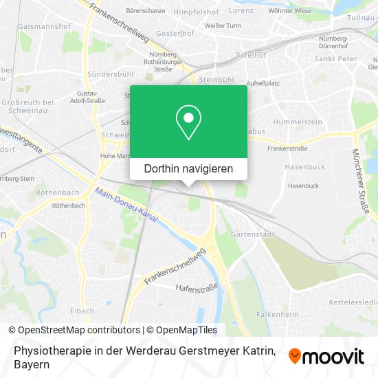 Physiotherapie in der Werderau Gerstmeyer Katrin Karte