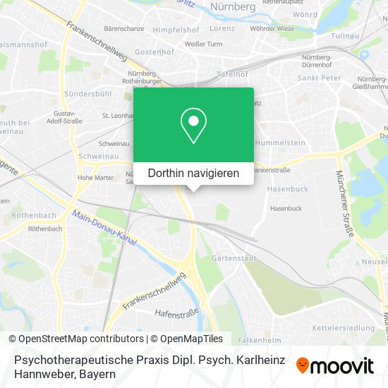 Psychotherapeutische Praxis Dipl. Psych. Karlheinz Hannweber Karte