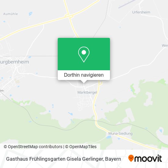 Gasthaus Frühlingsgarten Gisela Gerlinger Karte