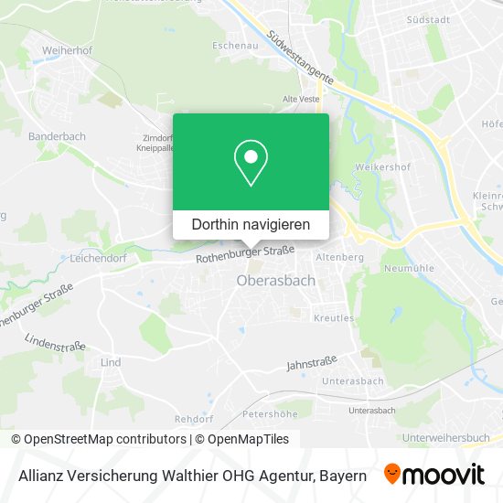 Allianz Versicherung Walthier OHG Agentur Karte